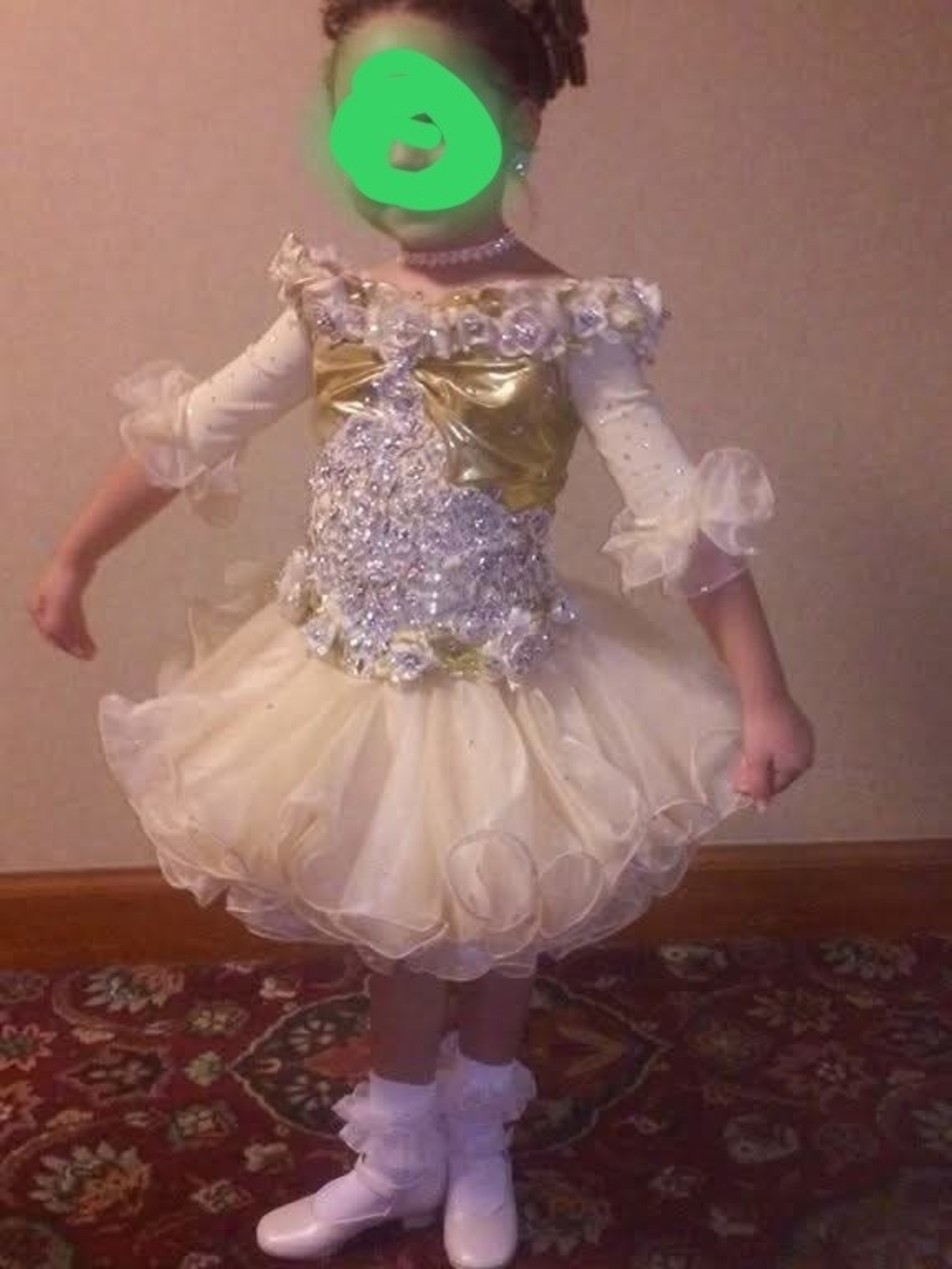 Gold Glitz Pageant Dress